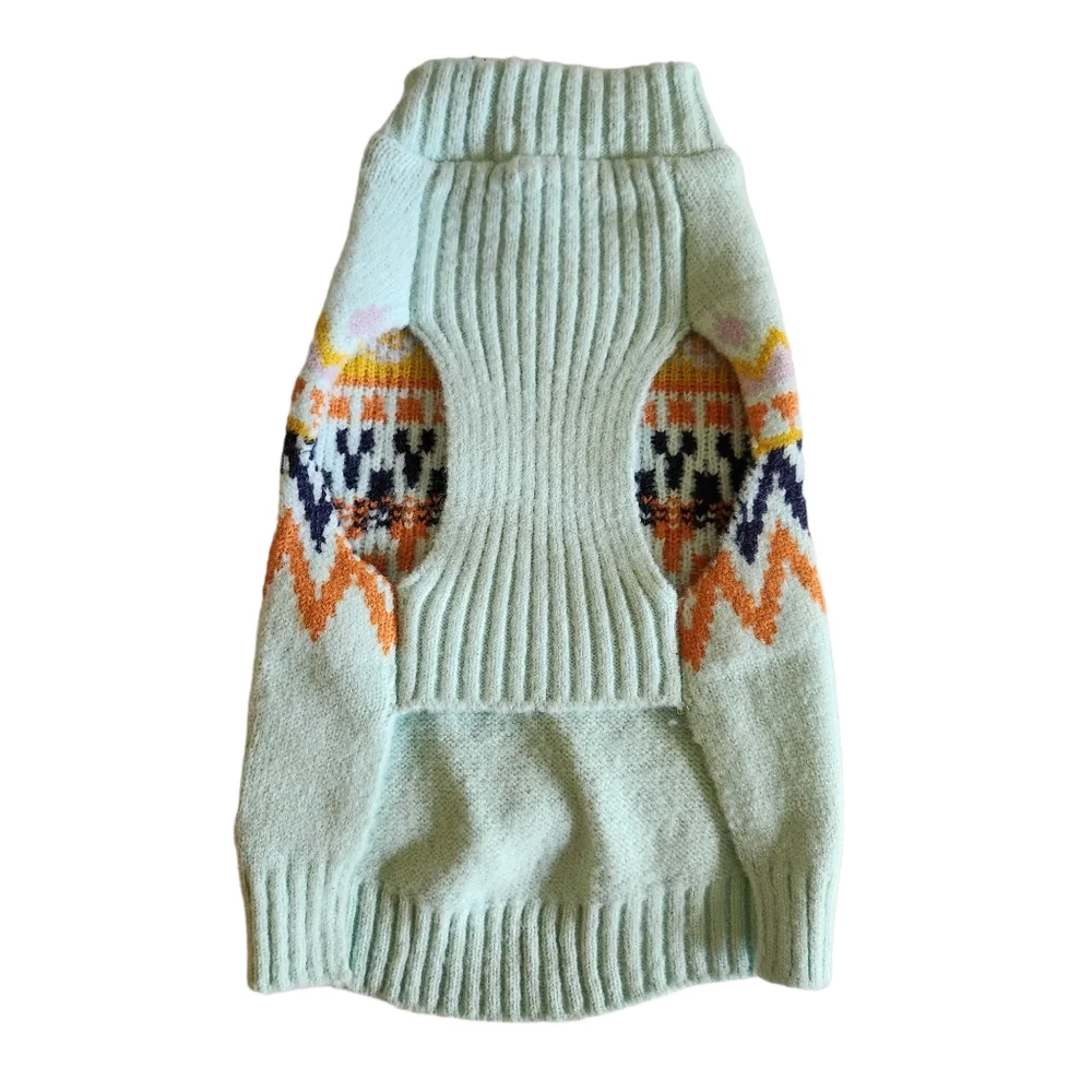 (2) TWO  Pet Apparel Small Dog /Cat  Parka and Sweater-  Up to 20lb
